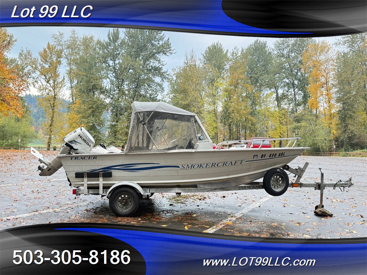2004 SMOKER CRAFT TRACER 16' Fishermans Canvas Top 25hp Honda New Seats Lowrance Fishfinder Drop Curtain  Like: Alaskan Pro Osprey Lund Lodge - Photo 11 - Milwaukie, OR 97267