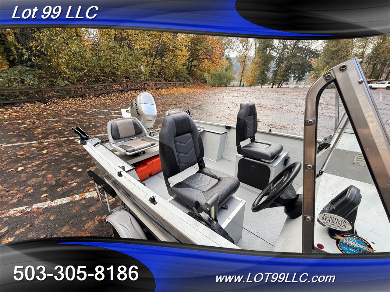 2004 SMOKER CRAFT TRACER 16' Fishermans Canvas Top 25hp Honda New Seats Lowrance Fishfinder Drop Curtain  Like: Alaskan Pro Osprey Lund Lodge - Photo 62 - Milwaukie, OR 97267
