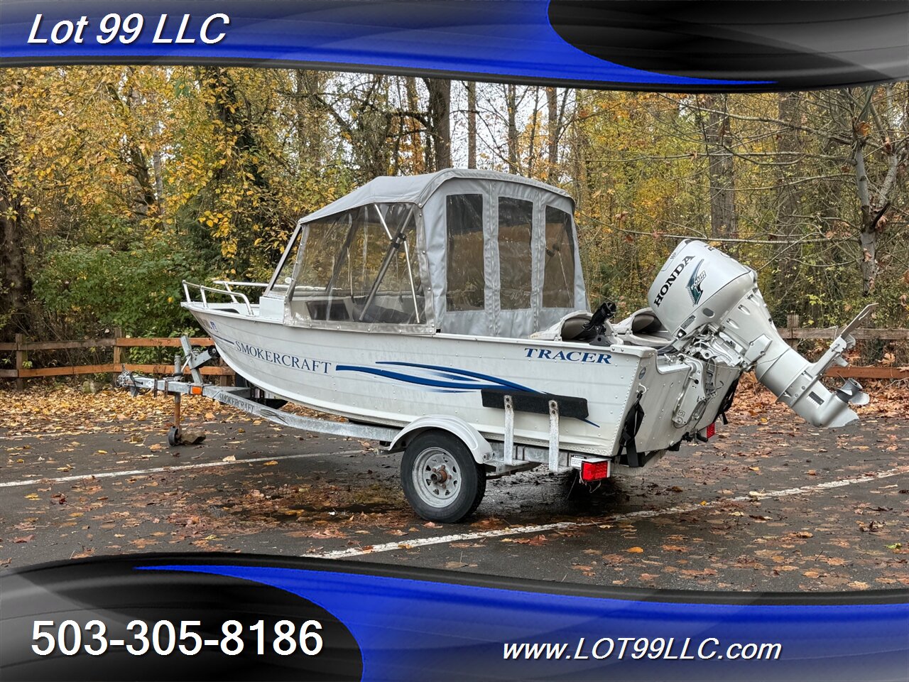 2004 SMOKER CRAFT TRACER 16' Fishermans Canvas Top 25hp Honda New Seats Lowrance Fishfinder Drop Curtain  Like: Alaskan Pro Osprey Lund Lodge - Photo 37 - Milwaukie, OR 97267