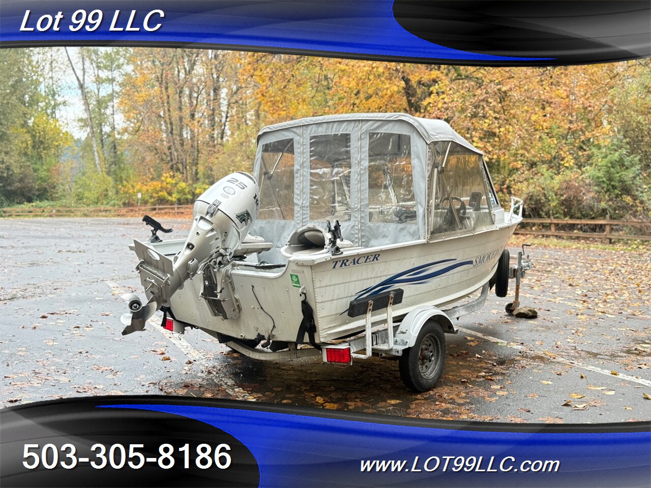 2004 SMOKER CRAFT TRACER 16' Fishermans Canvas Top 25hp Honda New Seats Lowrance Fishfinder Drop Curtain  Like: Alaskan Pro Osprey Lund Lodge - Photo 16 - Milwaukie, OR 97267