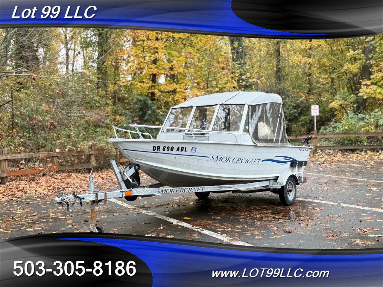 2004 SMOKER CRAFT TRACER 16' Fishermans Canvas Top 25hp Honda New Seats Lowrance Fishfinder Drop Curtain  Like: Alaskan Pro Osprey Lund Lodge - Photo 3 - Milwaukie, OR 97267