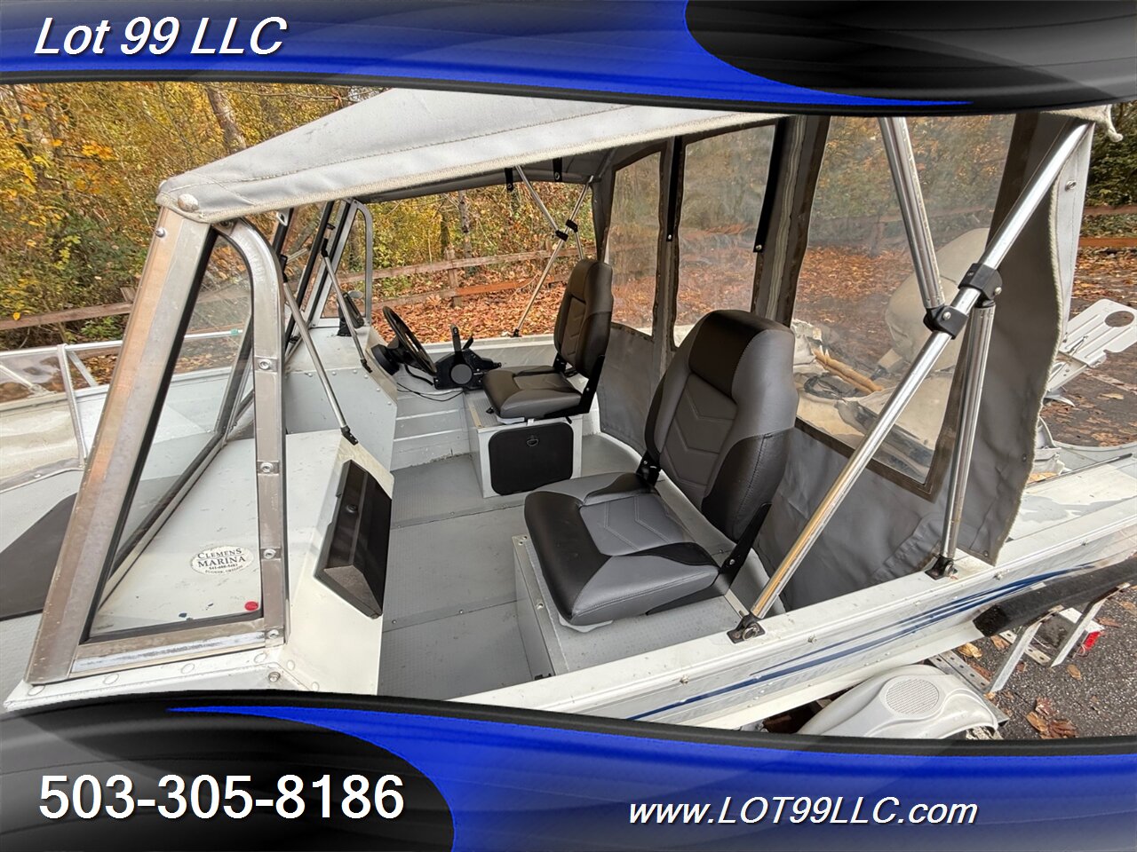 2004 SMOKER CRAFT TRACER 16' Fishermans Canvas Top 25hp Honda New Seats Lowrance Fishfinder Drop Curtain  Like: Alaskan Pro Osprey Lund Lodge - Photo 46 - Milwaukie, OR 97267