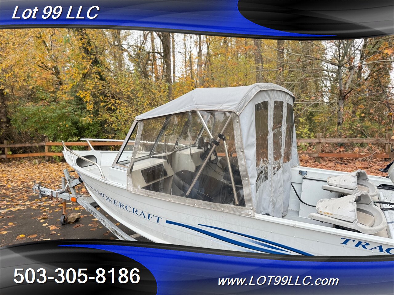 2004 SMOKER CRAFT TRACER 16' Fishermans Canvas Top 25hp Honda New Seats Lowrance Fishfinder Drop Curtain  Like: Alaskan Pro Osprey Lund Lodge - Photo 36 - Milwaukie, OR 97267