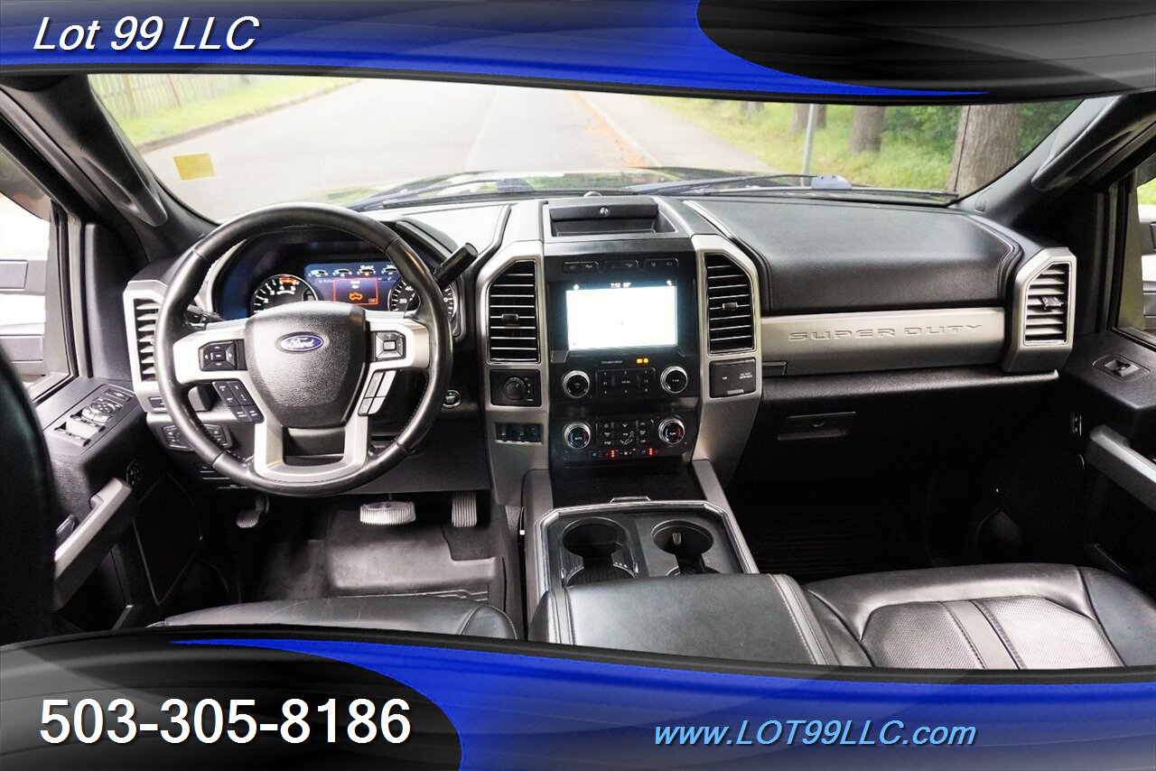 2019 Ford F-450 Platinum 4X4 Dually 6.7L Power Stroke HEATED AC  Leather Seats Pano Roof GPS LIFTED 22 Wheels Newer Tires - Photo 2 - Milwaukie, OR 97267
