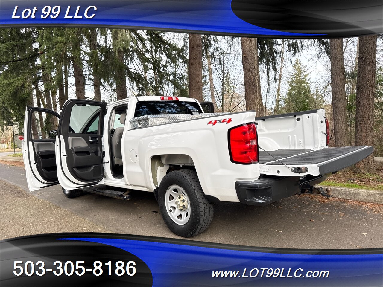 2014 Chevrolet Silverado 1500 Double Cab 4x4 84k Miles 2-Owner Toolbox Tow Pack   - Photo 42 - Milwaukie, OR 97267