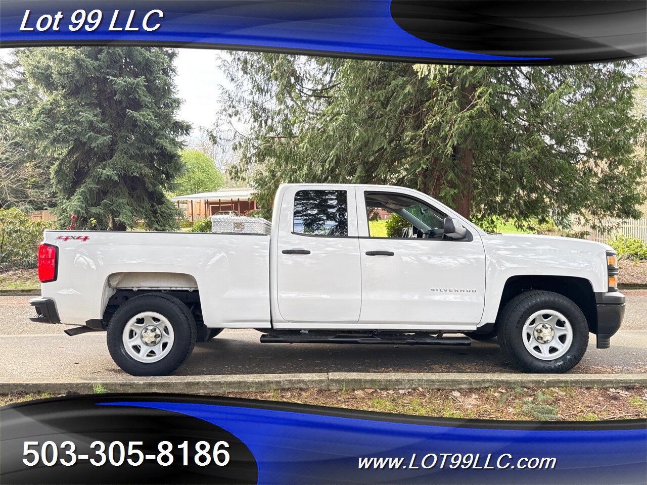 2014 Chevrolet Silverado 1500 Double Cab 4x4 84k Miles 2-Owner Toolbox Tow Pack   - Photo 7 - Milwaukie, OR 97267