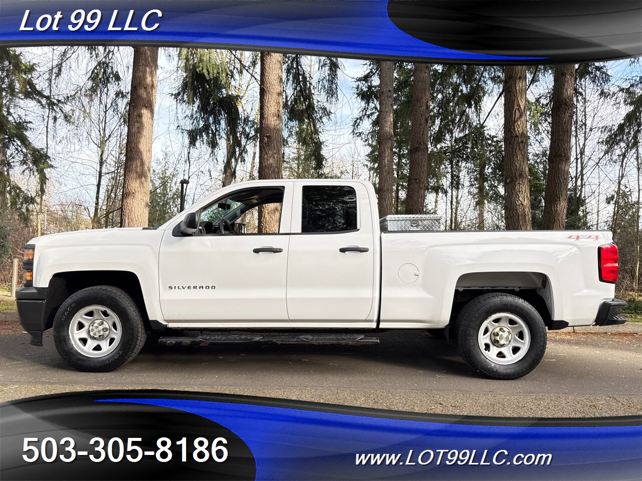 2014 Chevrolet Silverado 1500 Double Cab 4x4 84k Miles 2-Owner Toolbox Tow Pack   - Photo 1 - Milwaukie, OR 97267