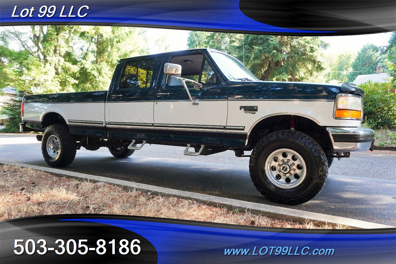 1996 Ford F-350 XLT 4X4 Crew Cab Long Bed 7.3L POWER STORKE AUTO Premium Wheels Newer BFG Tires Super Clean - Photo 7 - Milwaukie, OR 97267