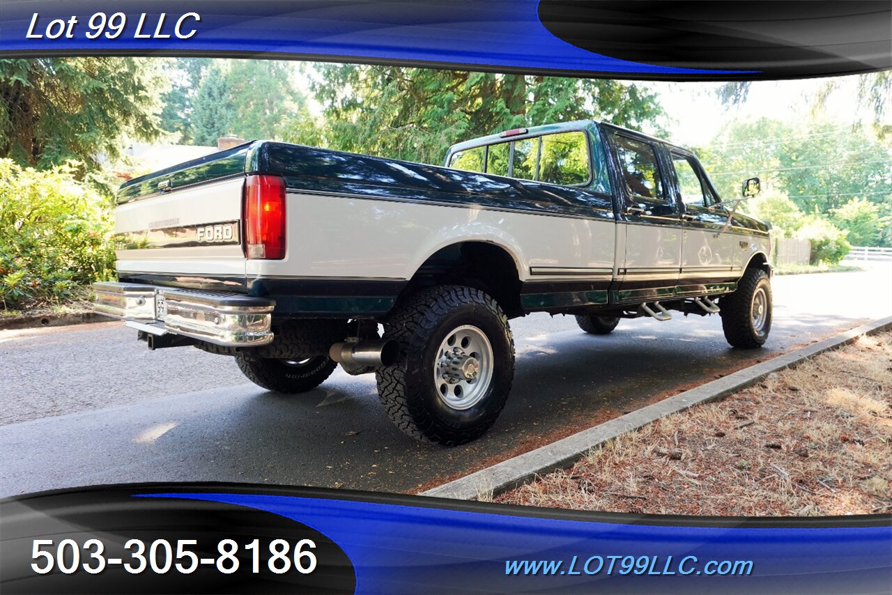 1996 Ford F-350 XLT 4X4 Crew Cab Long Bed 7.3L POWER STORKE AUTO Premium Wheels Newer BFG Tires Super Clean - Photo 9 - Milwaukie, OR 97267