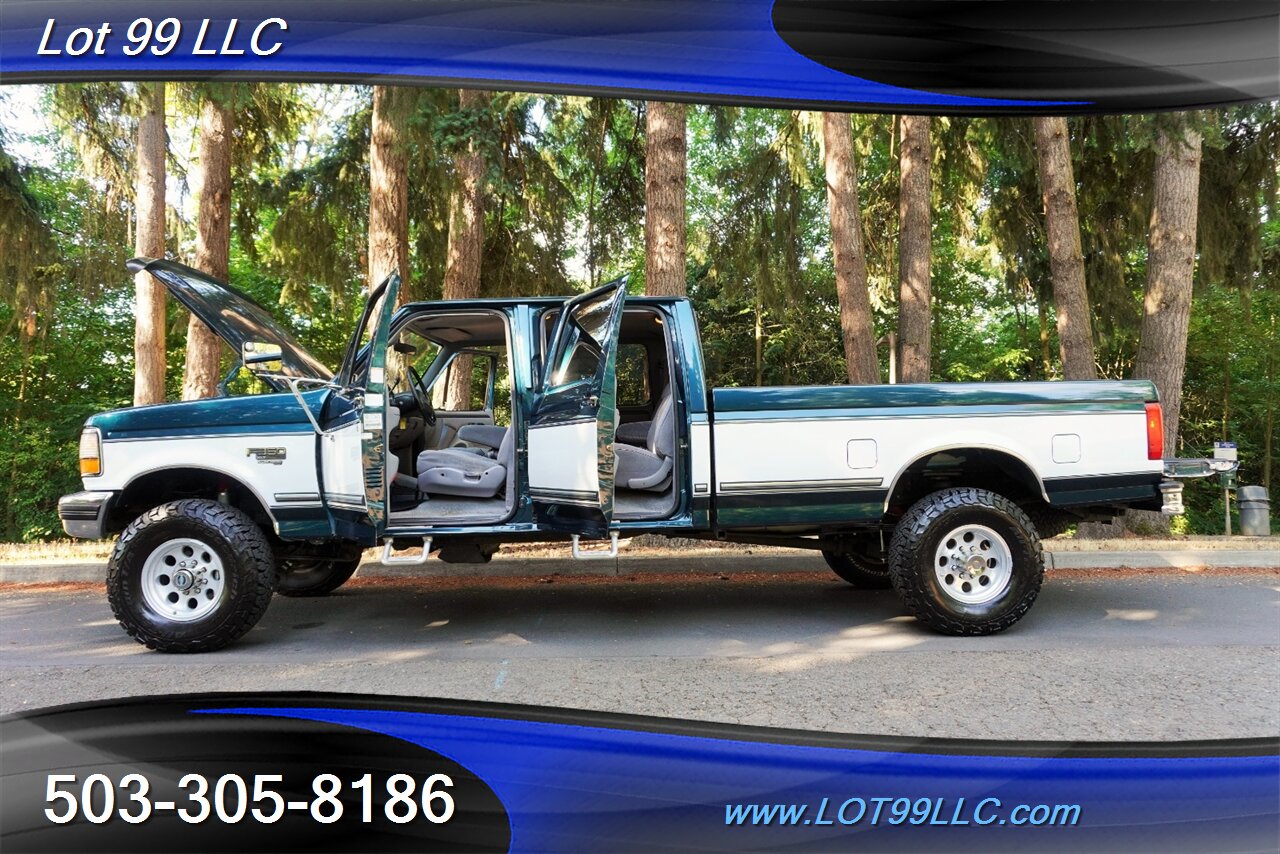 1996 Ford F-350 XLT 4X4 Crew Cab Long Bed 7.3L POWER STORKE AUTO Premium Wheels Newer BFG Tires Super Clean - Photo 26 - Milwaukie, OR 97267