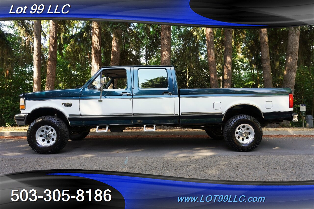 1996 Ford F-350 XLT 4X4 Crew Cab Long Bed 7.3L POWER STORKE AUTO Premium Wheels Newer BFG Tires Super Clean - Photo 1 - Milwaukie, OR 97267