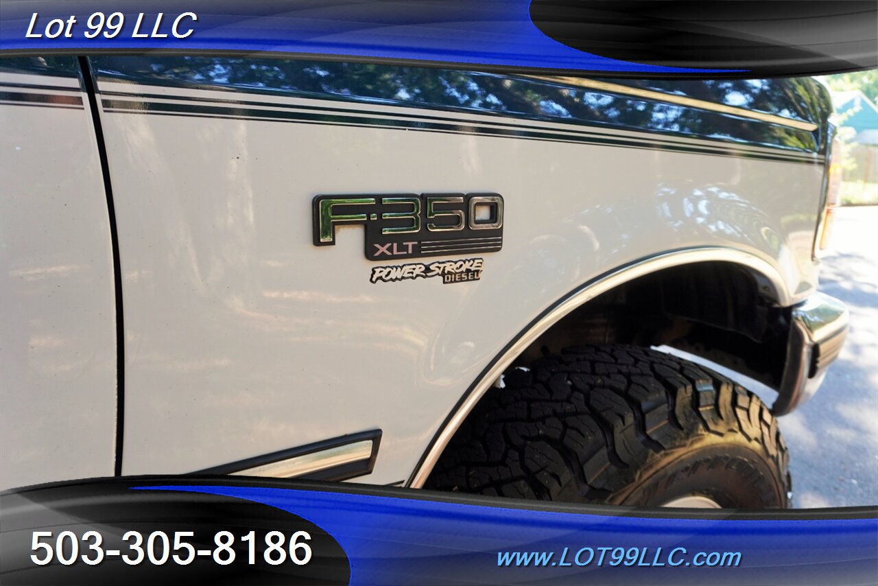 1996 Ford F-350 XLT 4X4 Crew Cab Long Bed 7.3L POWER STORKE AUTO Premium Wheels Newer BFG Tires Super Clean - Photo 35 - Milwaukie, OR 97267