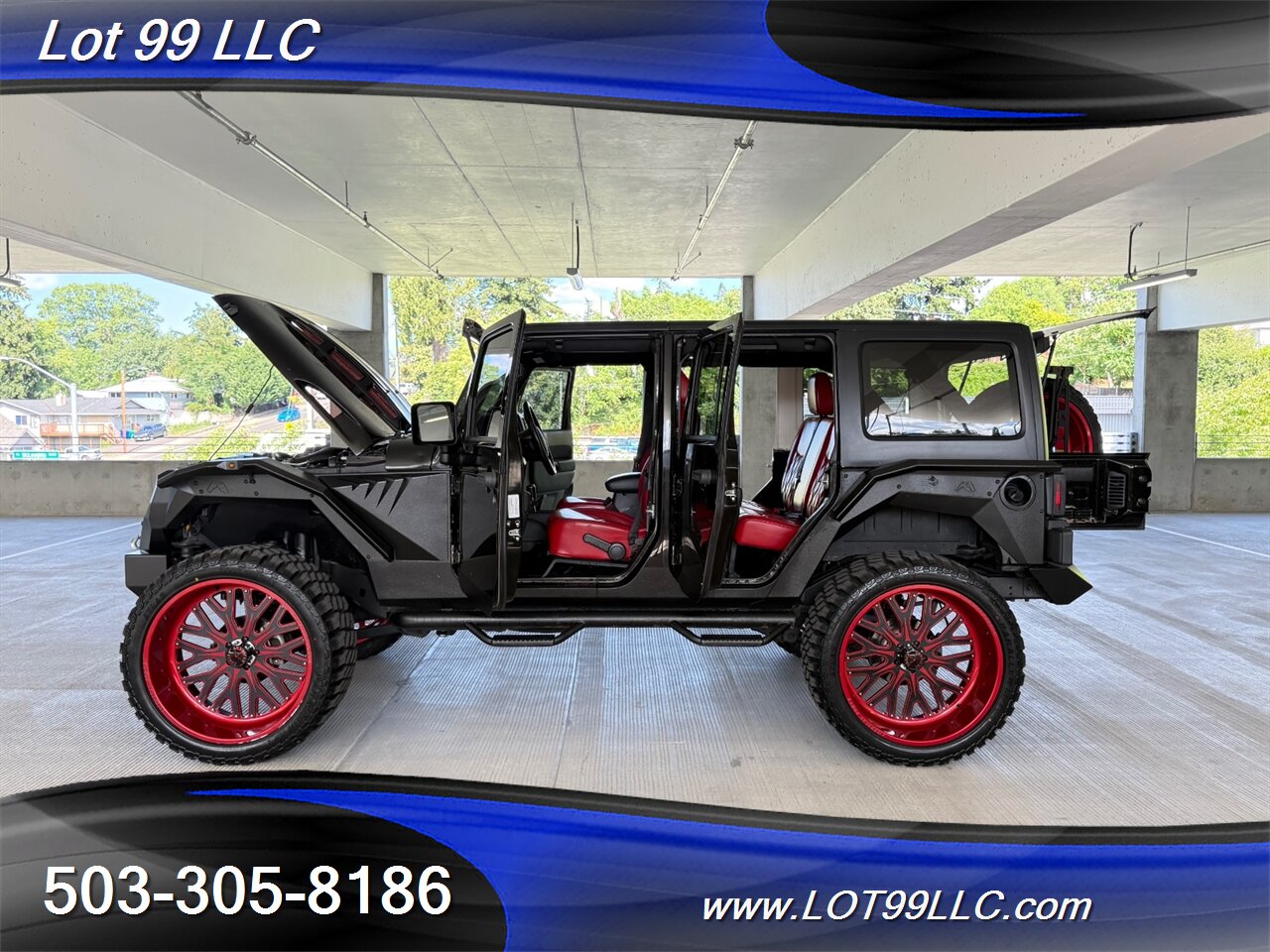 2016 Jeep Wrangler Unlimited 46k Magnuson Supercharged 26 " American FORCES Red Leather Interior Hard Top Warn Winch - Photo 18 - Milwaukie, OR 97267