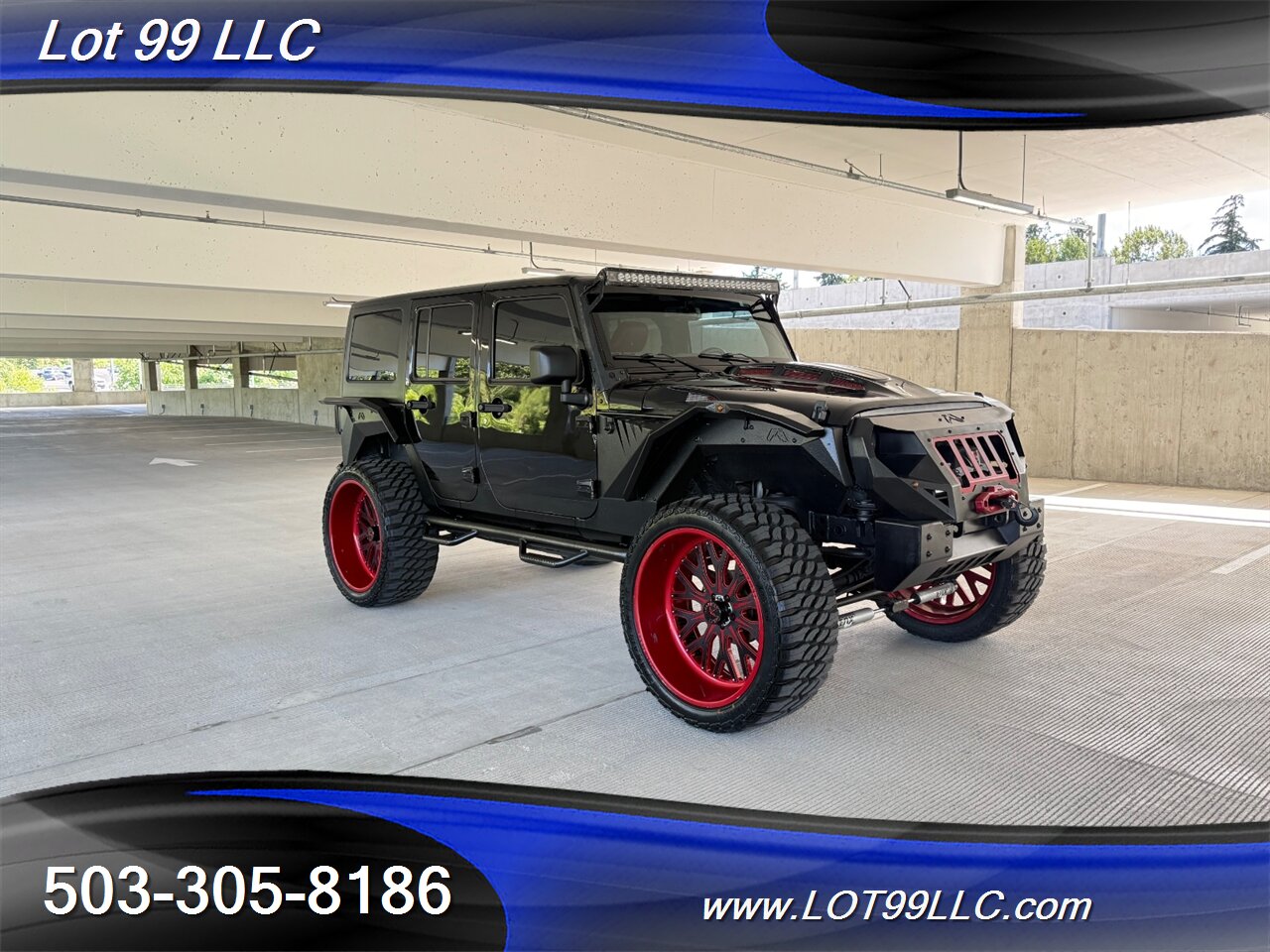 2016 Jeep Wrangler Unlimited 46k Magnuson Supercharged 26 " American FORCES Red Leather Interior Hard Top Warn Winch - Photo 5 - Milwaukie, OR 97267