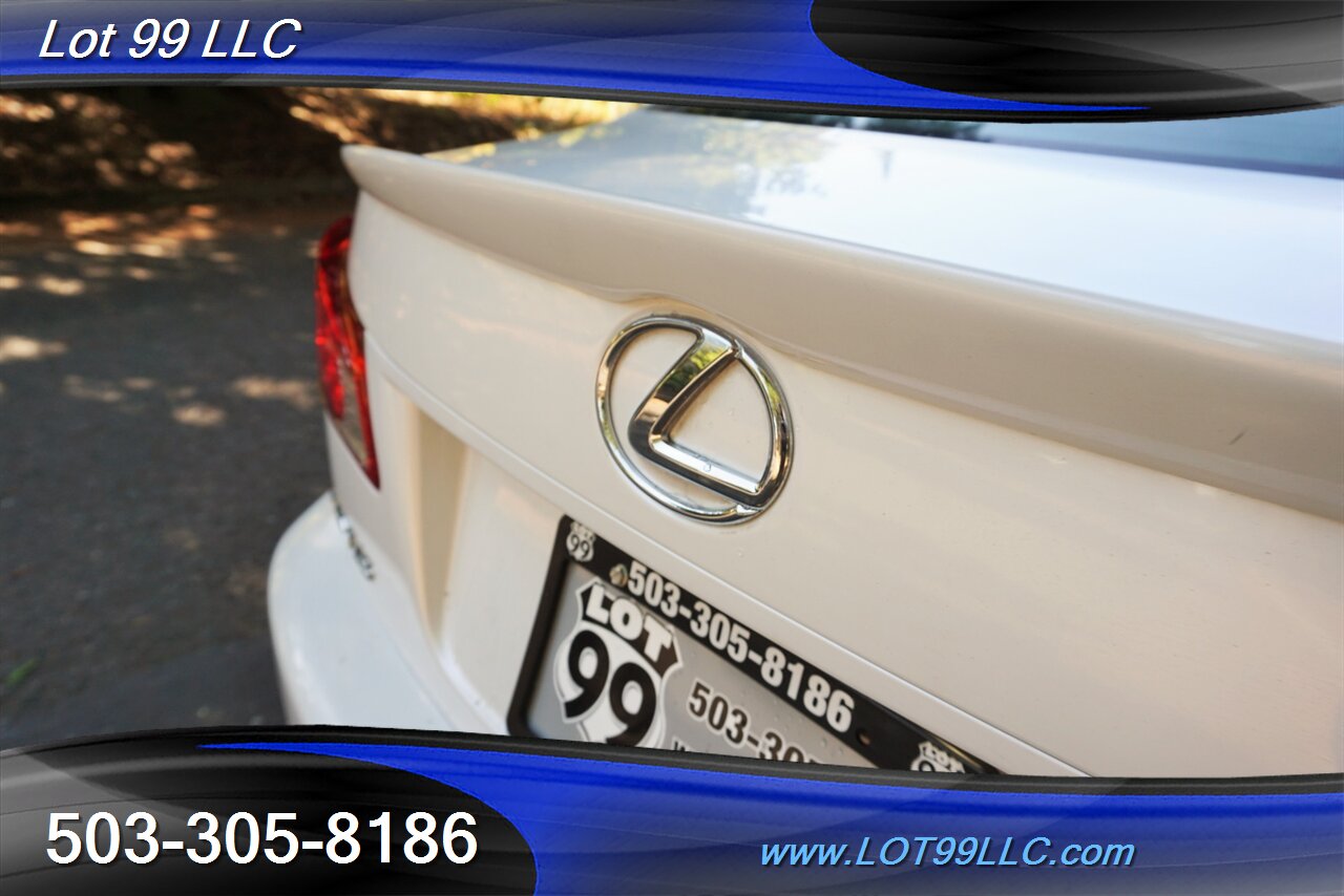 2009 Lexus IS Sedan V6 Automatic Heated Leather Moon NEW TIRES   - Photo 30 - Milwaukie, OR 97267