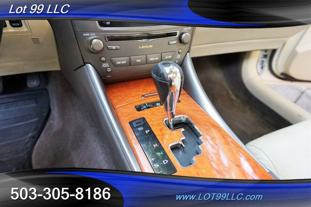 2009 Lexus IS Sedan V6 Automatic Heated Leather Moon NEW TIRES   - Photo 22 - Milwaukie, OR 97267