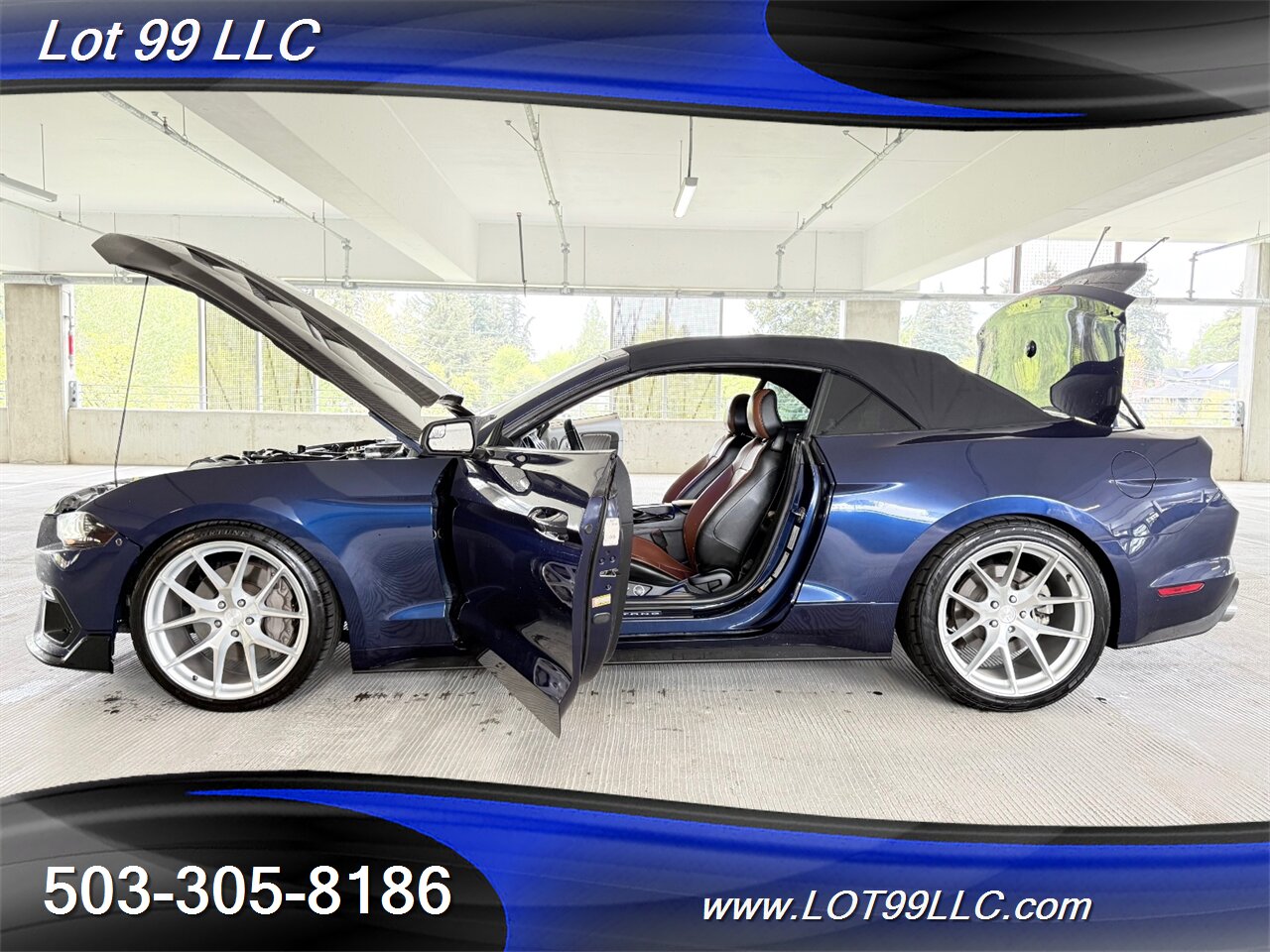 2019 Ford Mustang GT Premium 5.0 109k Convertible Leather Navi Cam Carbon Fiber Hood & Interior 20 " Wheels - Photo 26 - Milwaukie, OR 97267