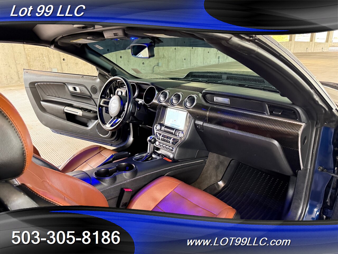 2019 Ford Mustang GT Premium 5.0 109k Convertible Leather Navi Cam Carbon Fiber Hood & Interior 20 " Wheels - Photo 39 - Milwaukie, OR 97267