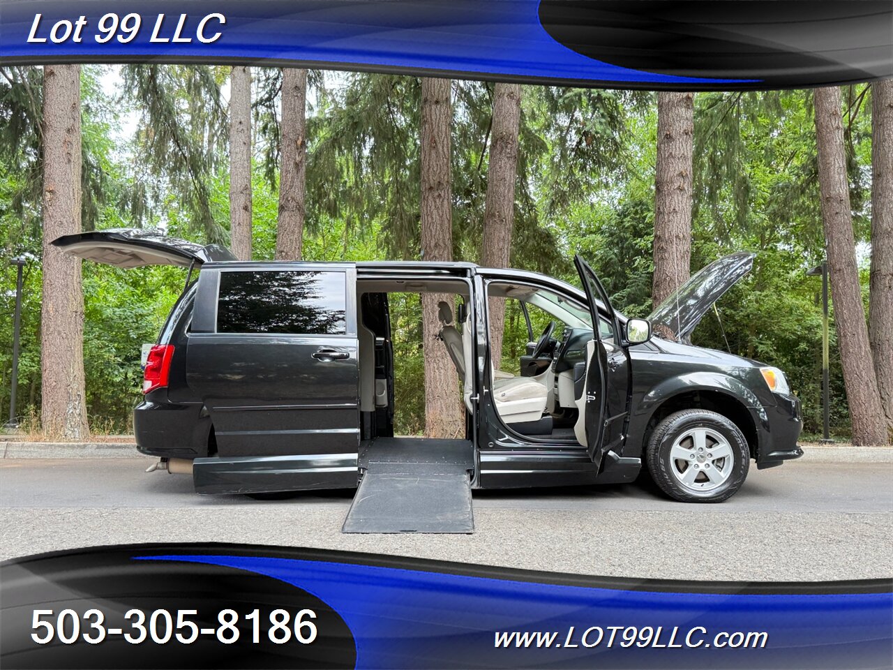 2012 Dodge Grand Caravan 51k Miles Wheelchair Van Side Ramp New Tires - Photo 16 - Milwaukie, OR 97267