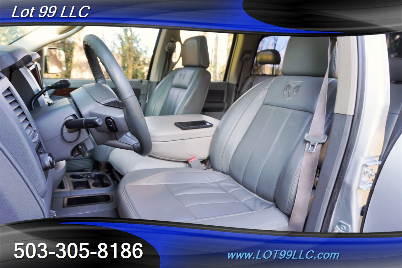 2008 Dodge Ram 2500 Laramie 4X4 6.7L Cummins Diesel heated Leather 20  Wheels 35 OFF TIRES Exhaust Air Intake Short Bed - Photo 14 - Milwaukie, OR 97267