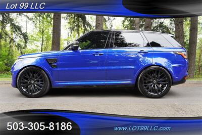 2017 Land Rover Range Rover Sport SVR 4X4 V8 5.0L SUPERCHARGED 550HP Heated Leather  Pano Roof Black 20 Wheels Like New Tires TOW TONE LEATHER SEATS SUV