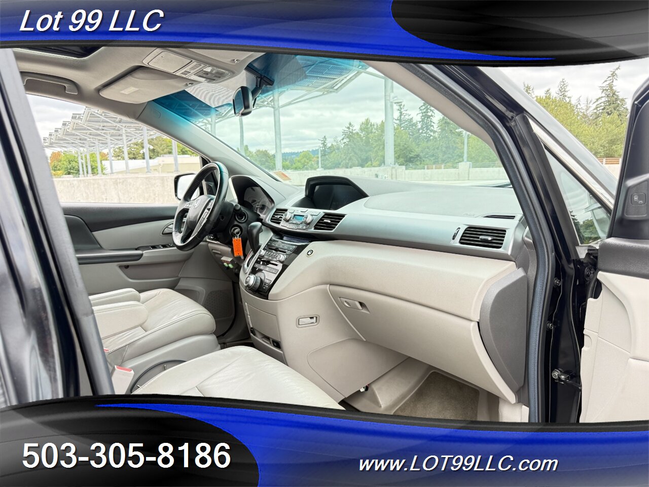 2011 Honda Odyssey Touring WHEELCHAIR VAN 101k Kneeling Power Ramp  B&D TURN TRANSFER SEAT Leather NEW TIRES DVD Moon Roof - Photo 46 - Milwaukie, OR 97267