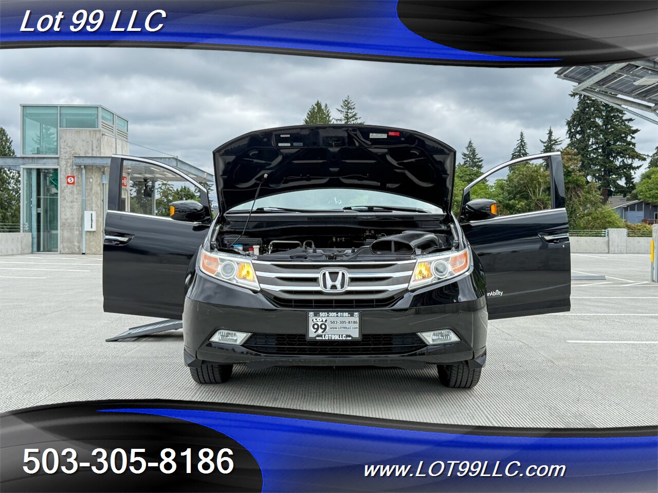2011 Honda Odyssey Touring WHEELCHAIR VAN 101k Kneeling Power Ramp  B&D TURN TRANSFER SEAT Leather NEW TIRES DVD Moon Roof - Photo 28 - Milwaukie, OR 97267