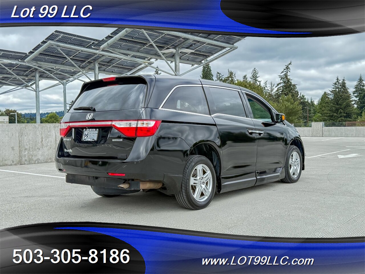 2011 Honda Odyssey Touring WHEELCHAIR VAN 101k Kneeling Power Ramp  B&D TURN TRANSFER SEAT Leather NEW TIRES DVD Moon Roof - Photo 14 - Milwaukie, OR 97267