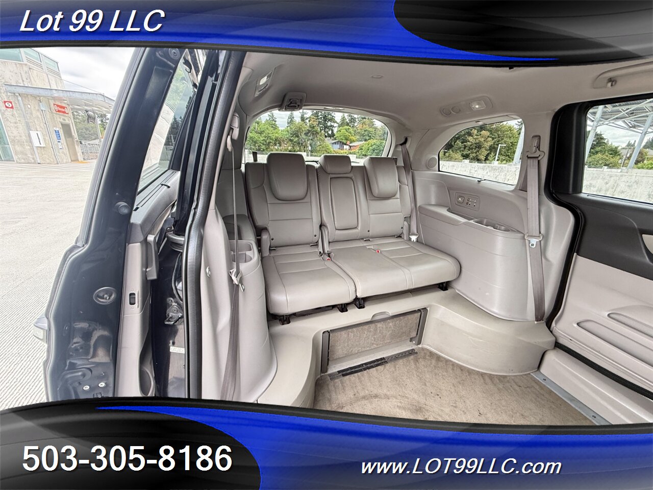2011 Honda Odyssey Touring WHEELCHAIR VAN 101k Kneeling Power Ramp  B&D TURN TRANSFER SEAT Leather NEW TIRES DVD Moon Roof - Photo 50 - Milwaukie, OR 97267