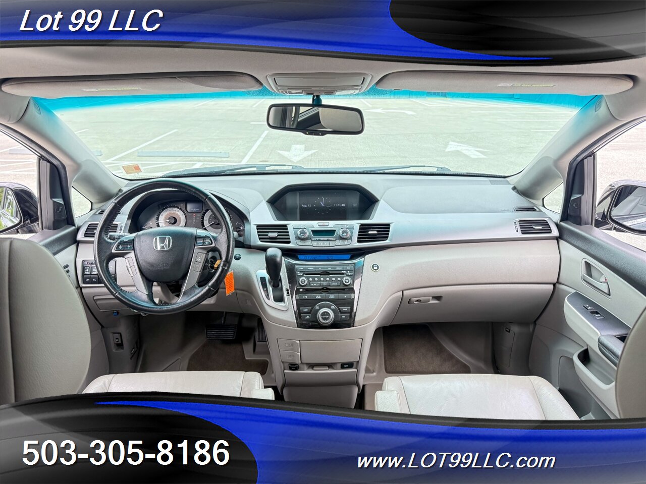 2011 Honda Odyssey Touring WHEELCHAIR VAN 101k Kneeling Power Ramp  B&D TURN TRANSFER SEAT Leather NEW TIRES DVD Moon Roof - Photo 18 - Milwaukie, OR 97267