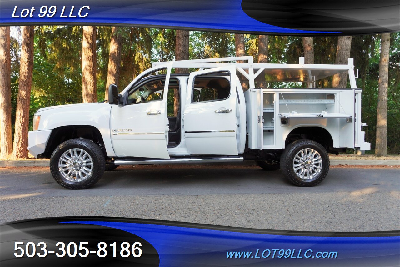 2014 GMC Sierra 3500 Denali 4X4 6.6L Duramax Diesel SERVICE BED  Heated AC Leather Seats MooN Roof GPS Lifted Chrome Wheels NEW TIRES - Photo 27 - Milwaukie, OR 97267