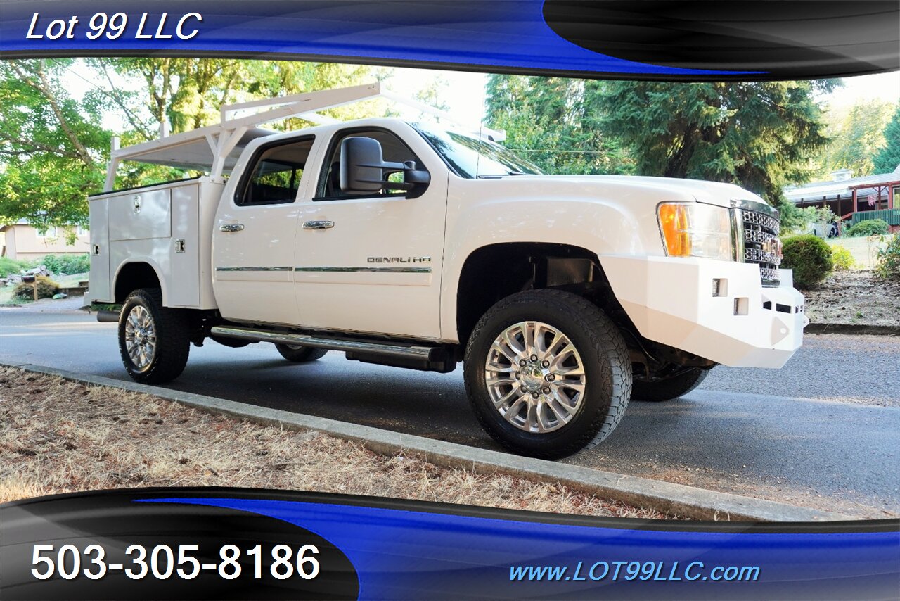 2014 GMC Sierra 3500 Denali 4X4 6.6L Duramax Diesel SERVICE BED  Heated AC Leather Seats MooN Roof GPS Lifted Chrome Wheels NEW TIRES - Photo 7 - Milwaukie, OR 97267