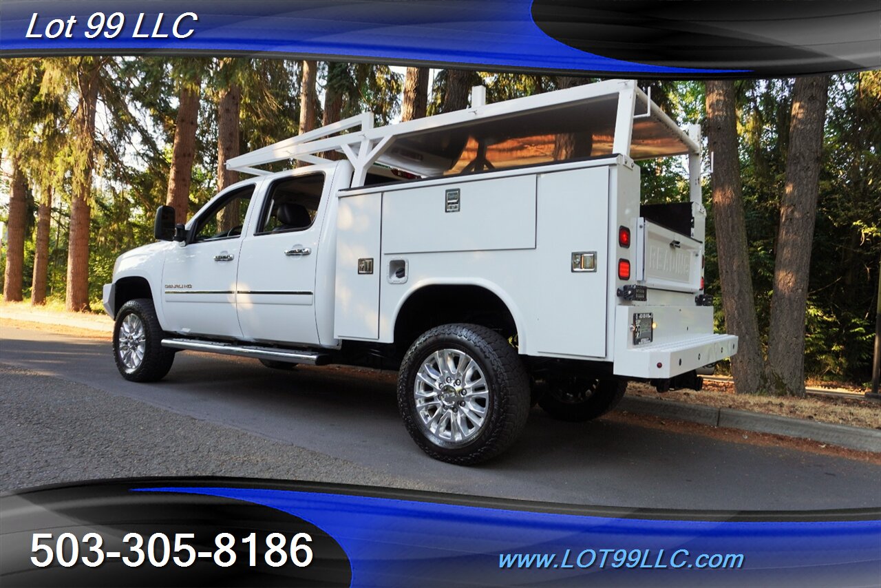 2014 GMC Sierra 3500 Denali 4X4 6.6L Duramax Diesel SERVICE BED  Heated AC Leather Seats MooN Roof GPS Lifted Chrome Wheels NEW TIRES - Photo 11 - Milwaukie, OR 97267