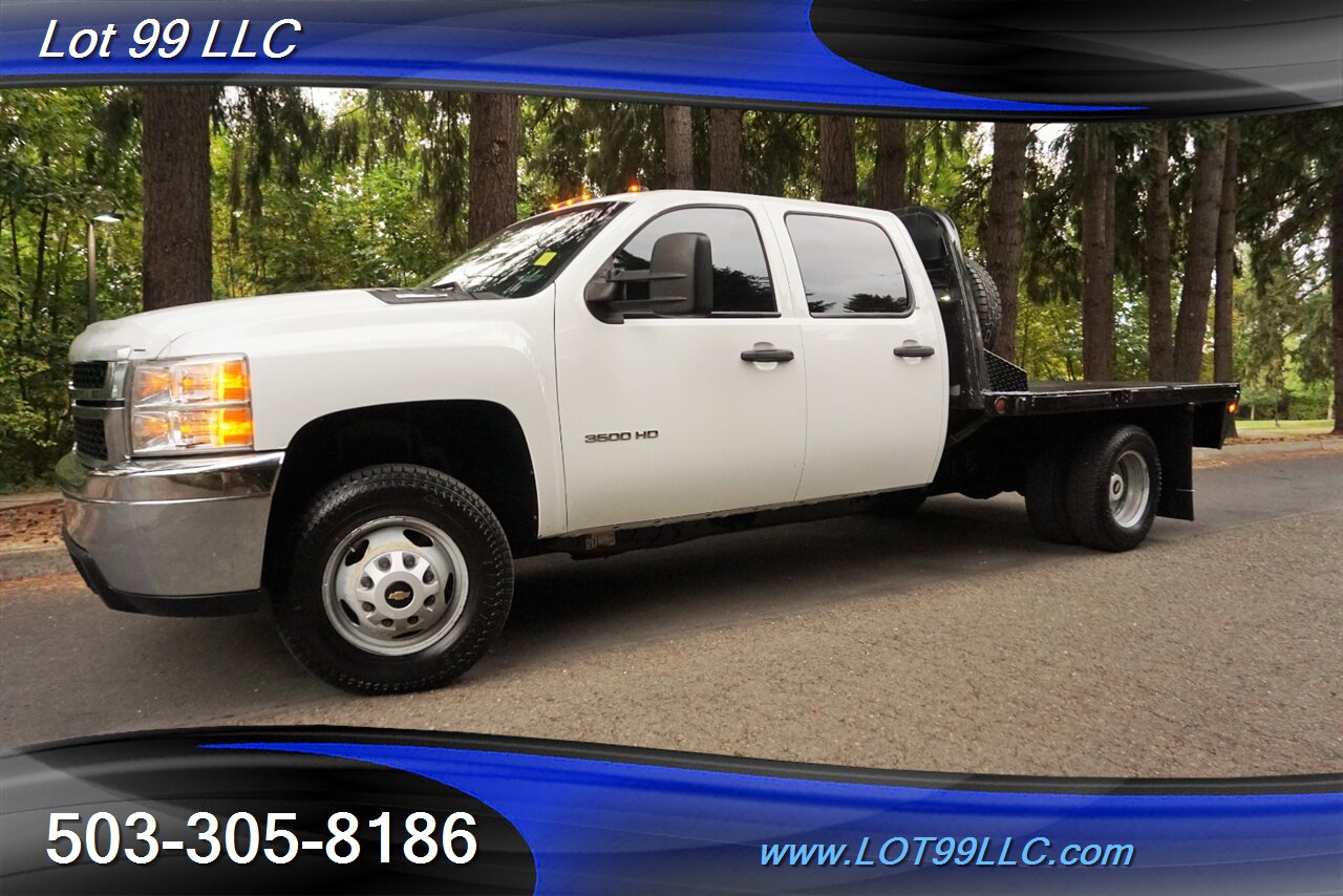 2013 Chevrolet Silverado 3500 Cew Cab 4x4 Dulley 6.6L Duramax FLAT BED - Photo 5 - Milwaukie, OR 97267