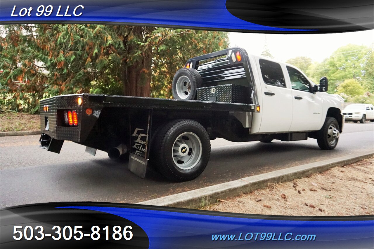 2013 Chevrolet Silverado 3500 Cew Cab 4x4 Dulley 6.6L Duramax FLAT BED - Photo 9 - Milwaukie, OR 97267