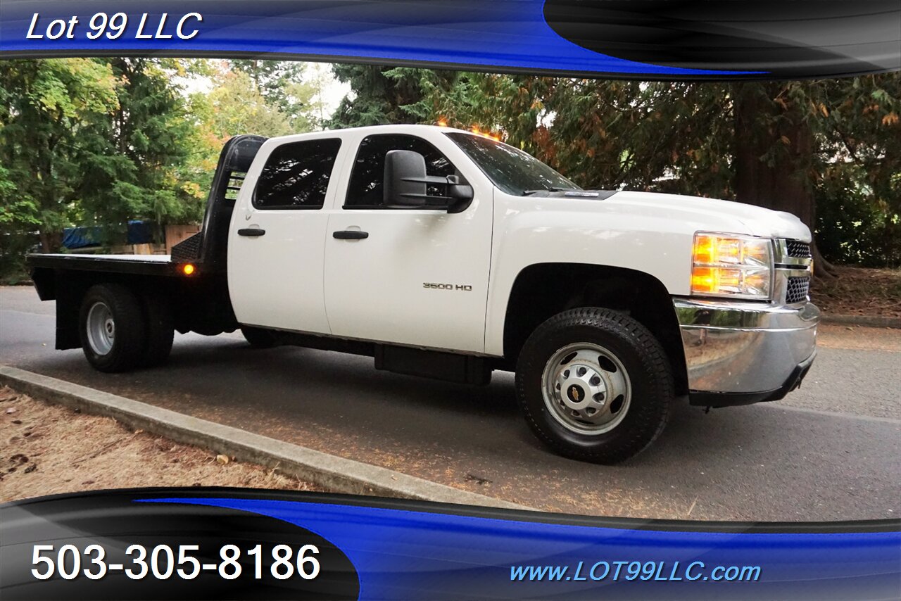 2013 Chevrolet Silverado 3500 Cew Cab 4x4 Dulley 6.6L Duramax FLAT BED - Photo 7 - Milwaukie, OR 97267