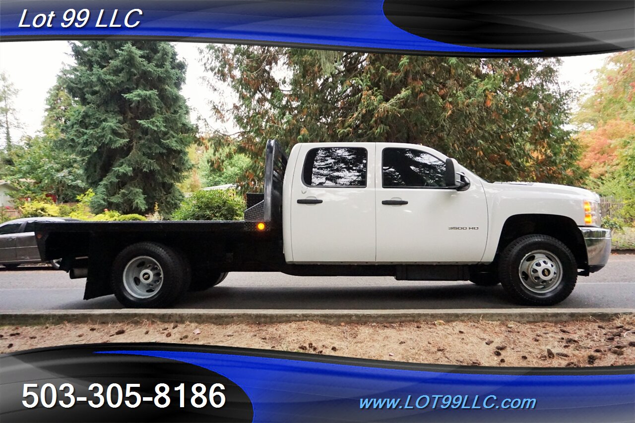 2013 Chevrolet Silverado 3500 Cew Cab 4x4 Dulley 6.6L Duramax FLAT BED - Photo 8 - Milwaukie, OR 97267