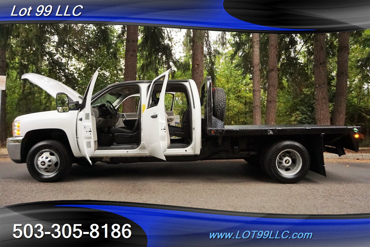 2013 Chevrolet Silverado 3500 Cew Cab 4x4 Dulley 6.6L Duramax FLAT BED - Photo 32 - Milwaukie, OR 97267