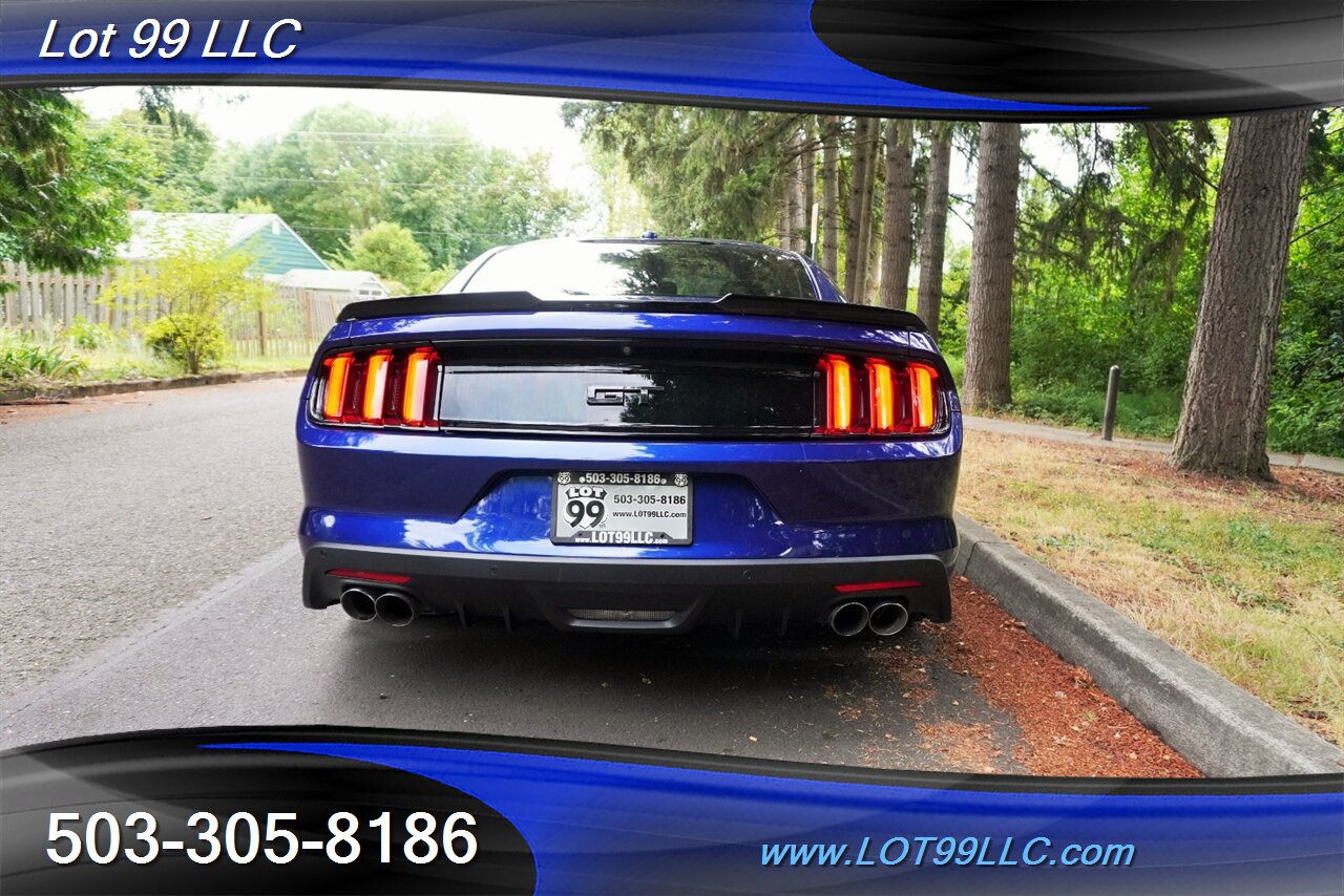 2016 Ford Mustang GT Premium Coupe V8 COYOTE 5.0L 6 Speed Manual AC Heated Leather Seats GPS Black Wheels Like New Tires - Photo 10 - Milwaukie, OR 97267