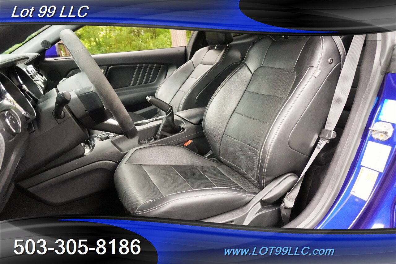 2016 Ford Mustang GT Premium Coupe V8 COYOTE 5.0L 6 Speed Manual AC Heated Leather Seats GPS Black Wheels Like New Tires - Photo 12 - Milwaukie, OR 97267