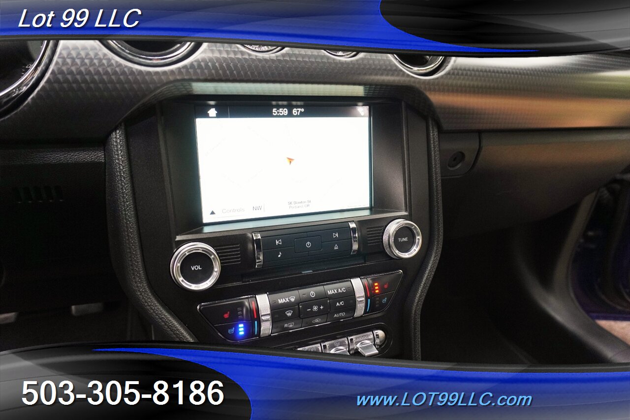 2016 Ford Mustang GT Premium Coupe V8 COYOTE 5.0L 6 Speed Manual AC Heated Leather Seats GPS Black Wheels Like New Tires - Photo 22 - Milwaukie, OR 97267