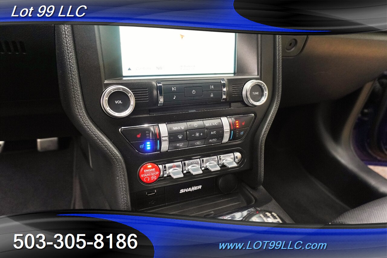2016 Ford Mustang GT Premium Coupe V8 COYOTE 5.0L 6 Speed Manual AC Heated Leather Seats GPS Black Wheels Like New Tires - Photo 23 - Milwaukie, OR 97267