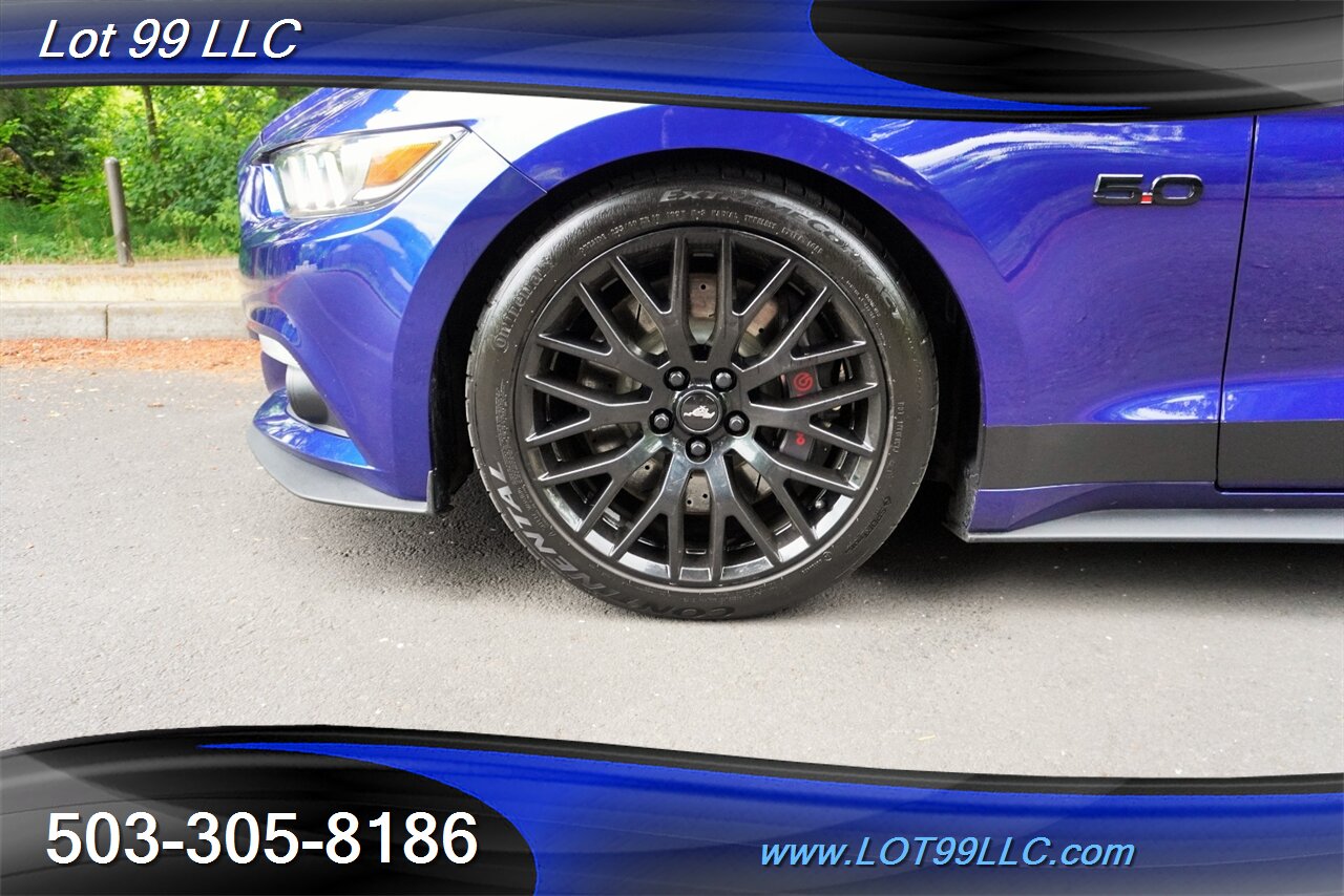 2016 Ford Mustang GT Premium Coupe V8 COYOTE 5.0L 6 Speed Manual AC Heated Leather Seats GPS Black Wheels Like New Tires - Photo 3 - Milwaukie, OR 97267