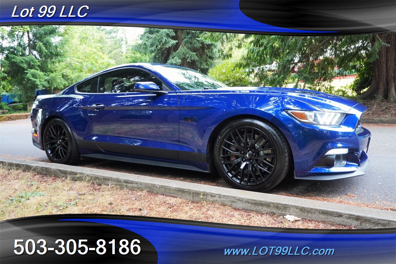2016 Ford Mustang GT Premium Coupe V8 COYOTE 5.0L 6 Speed Manual AC Heated Leather Seats GPS Black Wheels Like New Tires - Photo 7 - Milwaukie, OR 97267