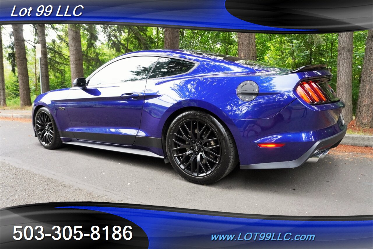 2016 Ford Mustang GT Premium Coupe V8 COYOTE 5.0L 6 Speed Manual AC Heated Leather Seats GPS Black Wheels Like New Tires - Photo 11 - Milwaukie, OR 97267