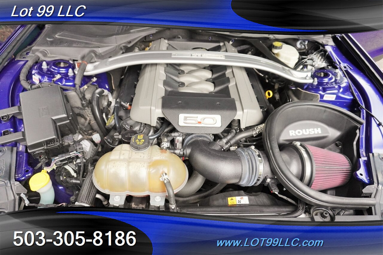 2016 Ford Mustang GT Premium Coupe V8 COYOTE 5.0L 6 Speed Manual AC Heated Leather Seats GPS Black Wheels Like New Tires - Photo 18 - Milwaukie, OR 97267