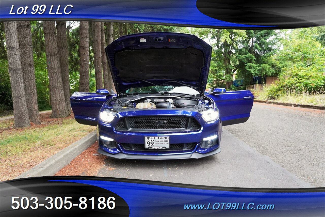 2016 Ford Mustang GT Premium Coupe V8 COYOTE 5.0L 6 Speed Manual AC Heated Leather Seats GPS Black Wheels Like New Tires - Photo 27 - Milwaukie, OR 97267