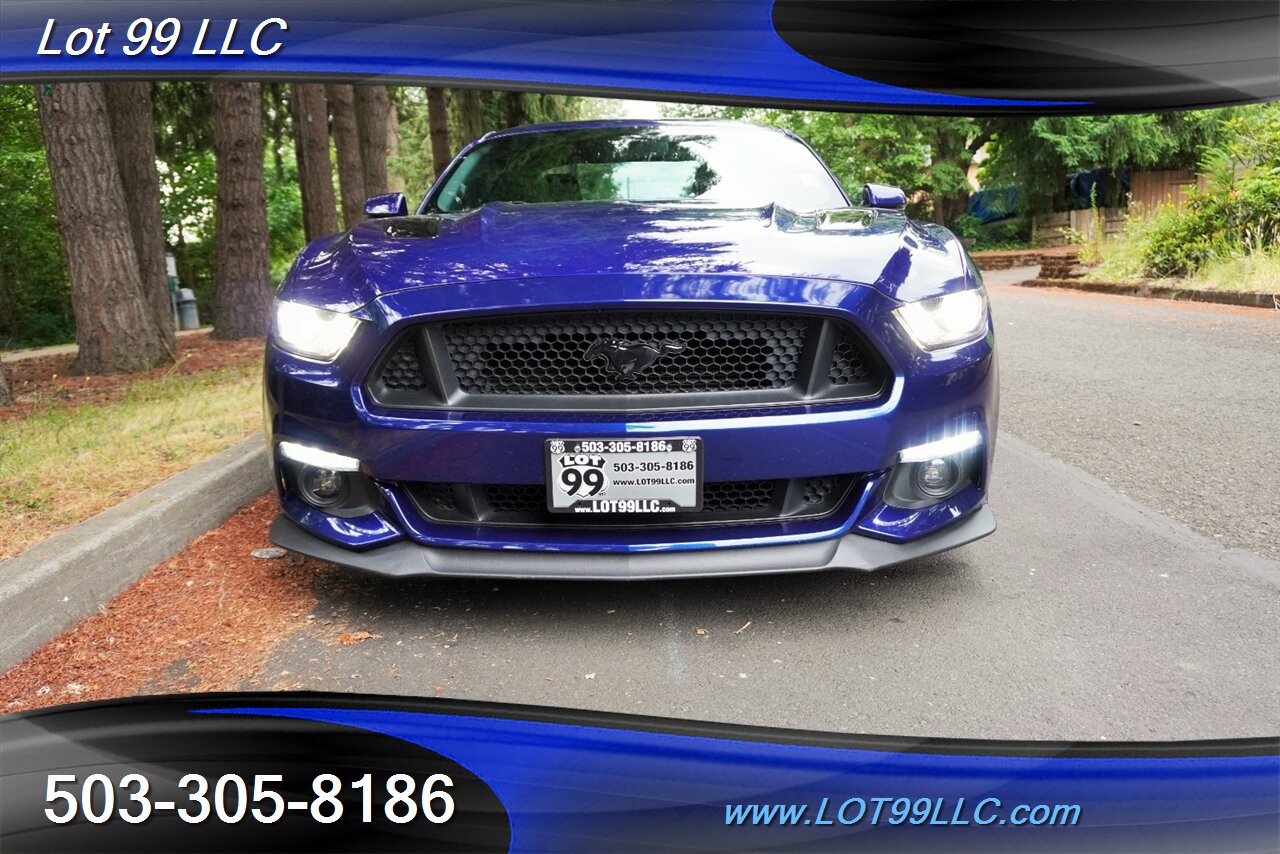 2016 Ford Mustang GT Premium Coupe V8 COYOTE 5.0L 6 Speed Manual AC Heated Leather Seats GPS Black Wheels Like New Tires - Photo 6 - Milwaukie, OR 97267