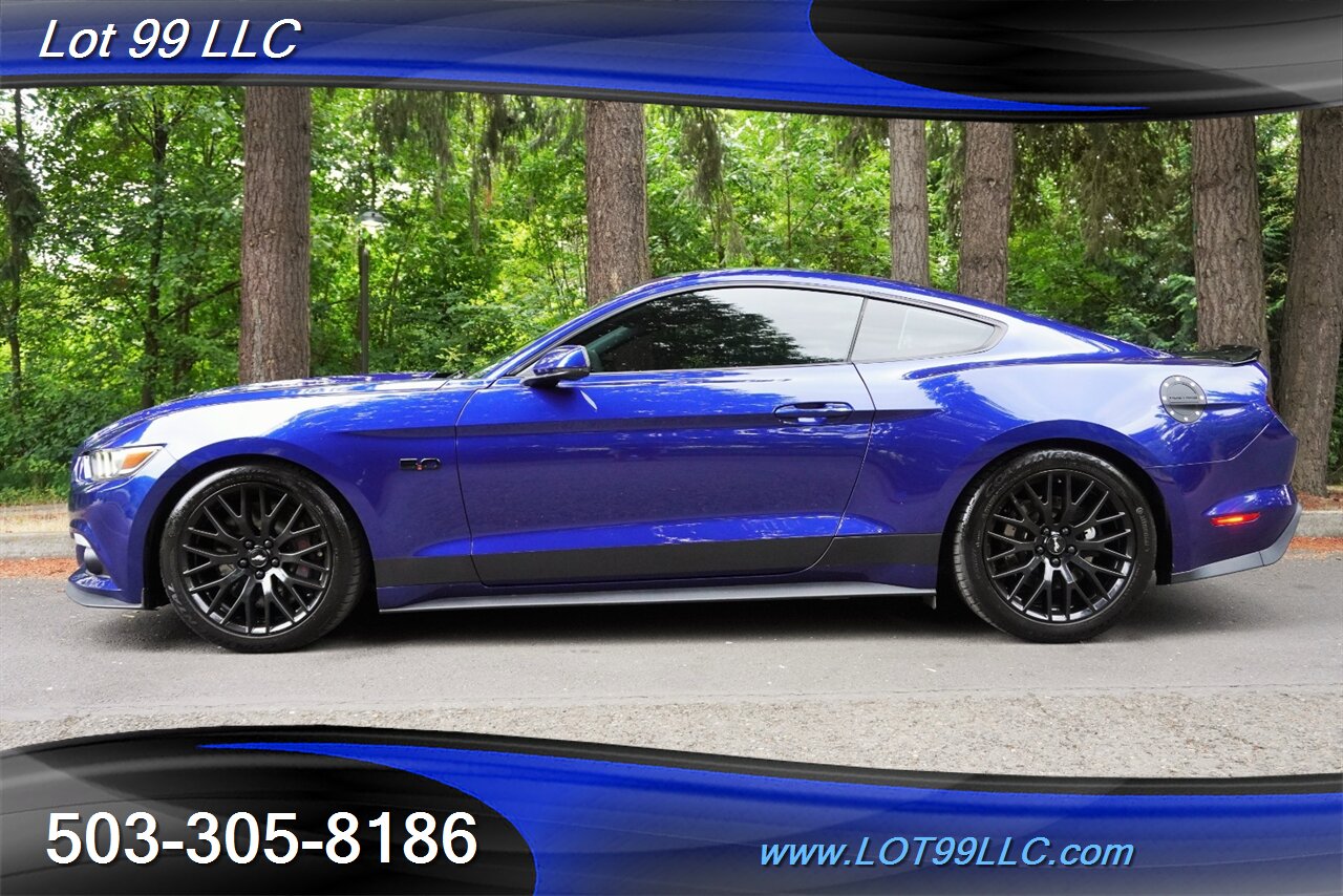 2016 Ford Mustang GT Premium Coupe V8 COYOTE 5.0L 6 Speed Manual AC Heated Leather Seats GPS Black Wheels Like New Tires - Photo 1 - Milwaukie, OR 97267