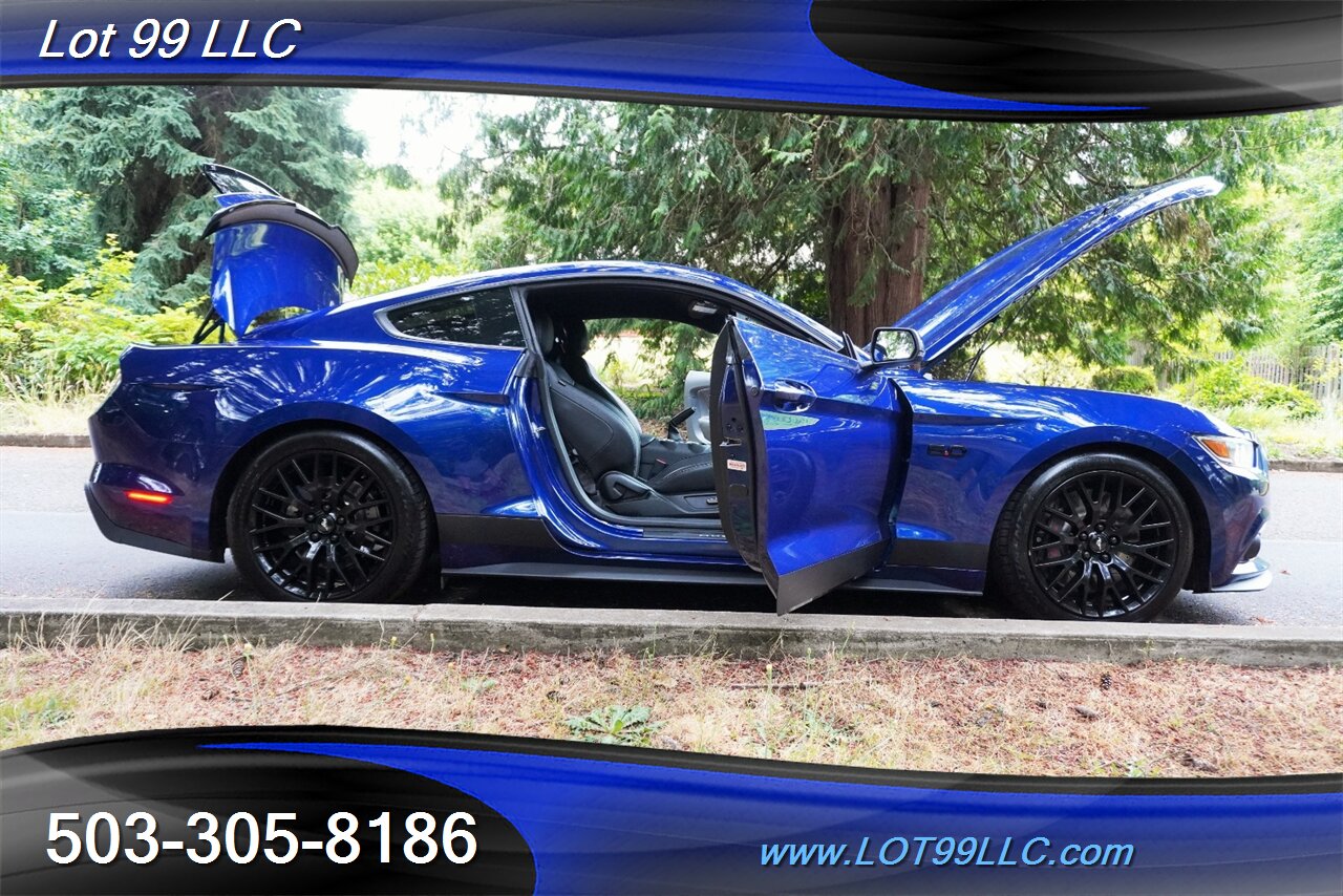 2016 Ford Mustang GT Premium Coupe V8 COYOTE 5.0L 6 Speed Manual AC Heated Leather Seats GPS Black Wheels Like New Tires - Photo 28 - Milwaukie, OR 97267